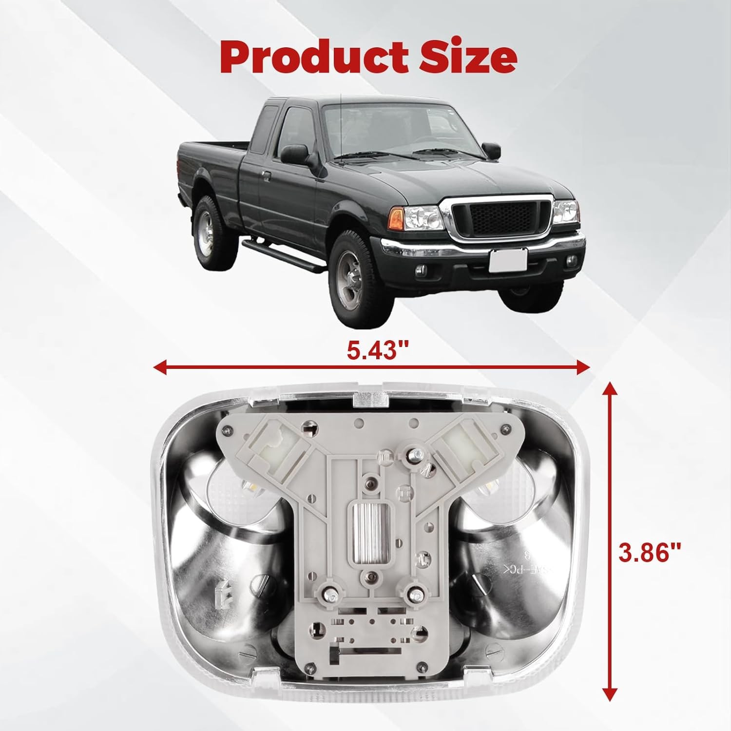 Dome Light Assembly with Cover For Ranger 93-04 F37Z-13776-B F67Z13783AA