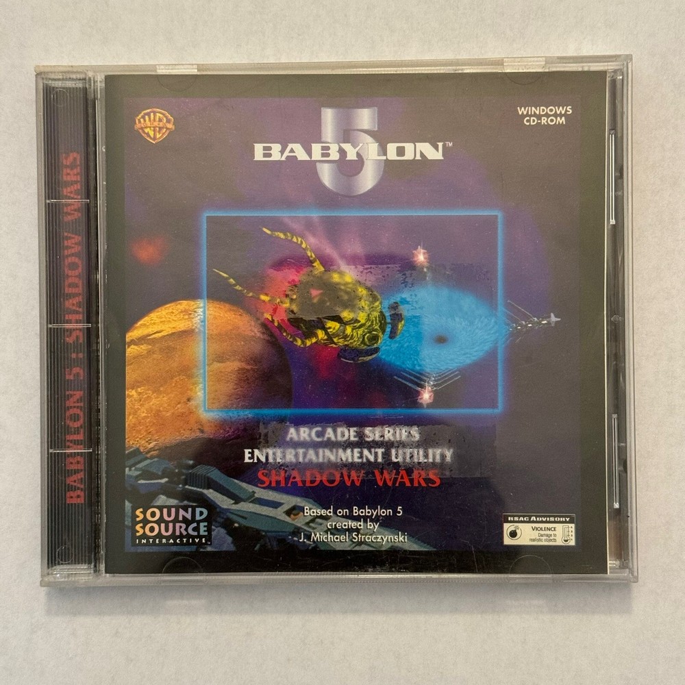Babylon 5 Shadow Wars Arcade Series Entertainment Utility CD-Rom for PC CDROM