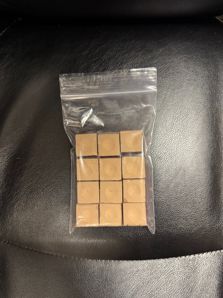 Master Billiard Pool Chalk -Light Brown 12 Pack