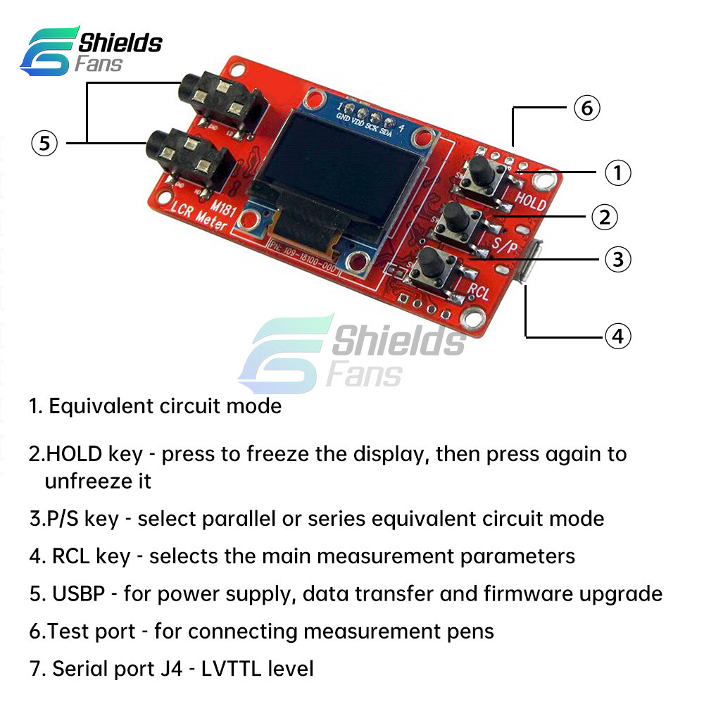 M181 LCR Bridge Tester Module Kit DIY Inductance Capacitance Meter Component Kit