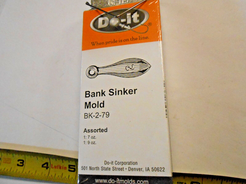 3481 DO-IT Bank Sinker Mold 7 & 9 oz