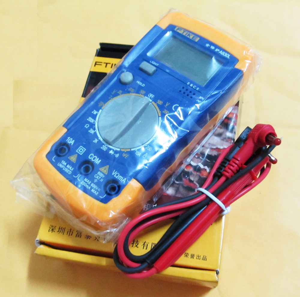 1 pcs FTIKE A830L Digital Multimeter Volt Ohm Amp Test