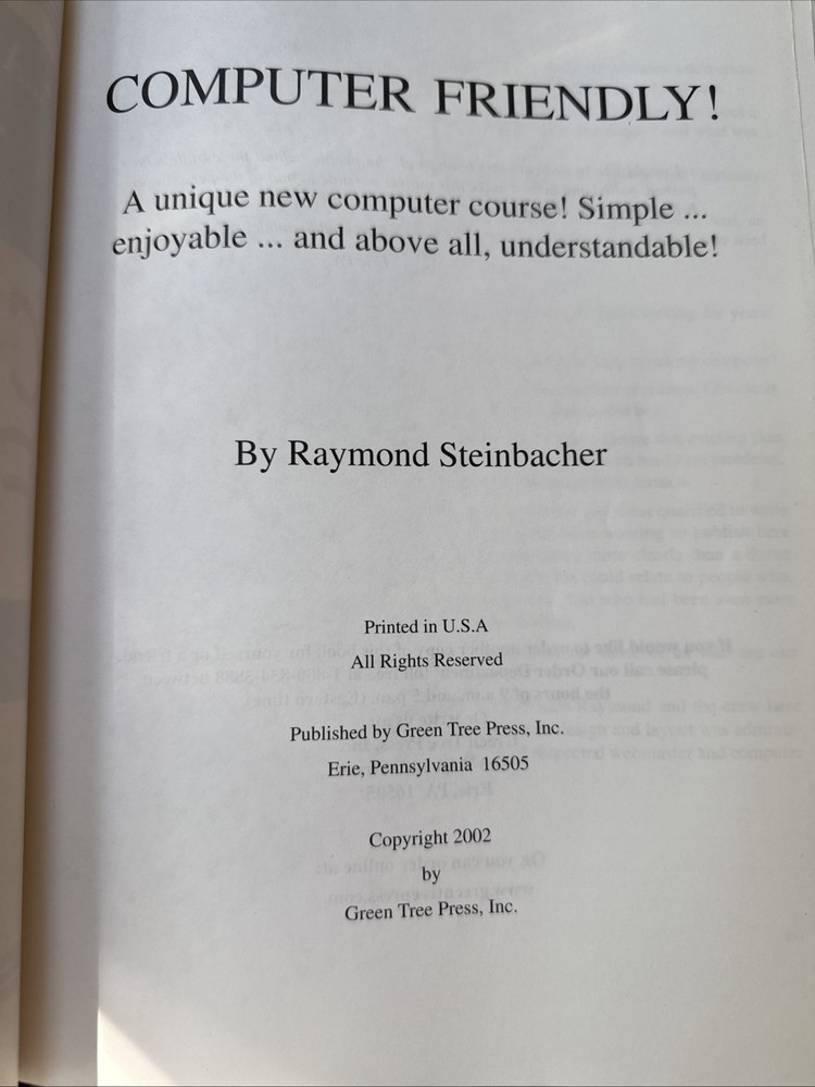 Vintage Computer Friendly Book Raymond Steinbacher Retro Computer Guide