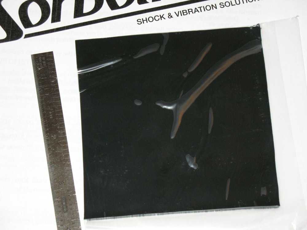 SORBOTHANE SHEET 4X4x1/8" VIBRATION ISO RUBBER PAD 50D