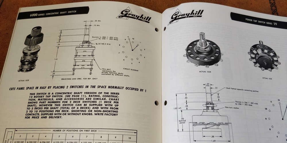 1958 Grayhill Inc ~ Catalog ~ Electronic components