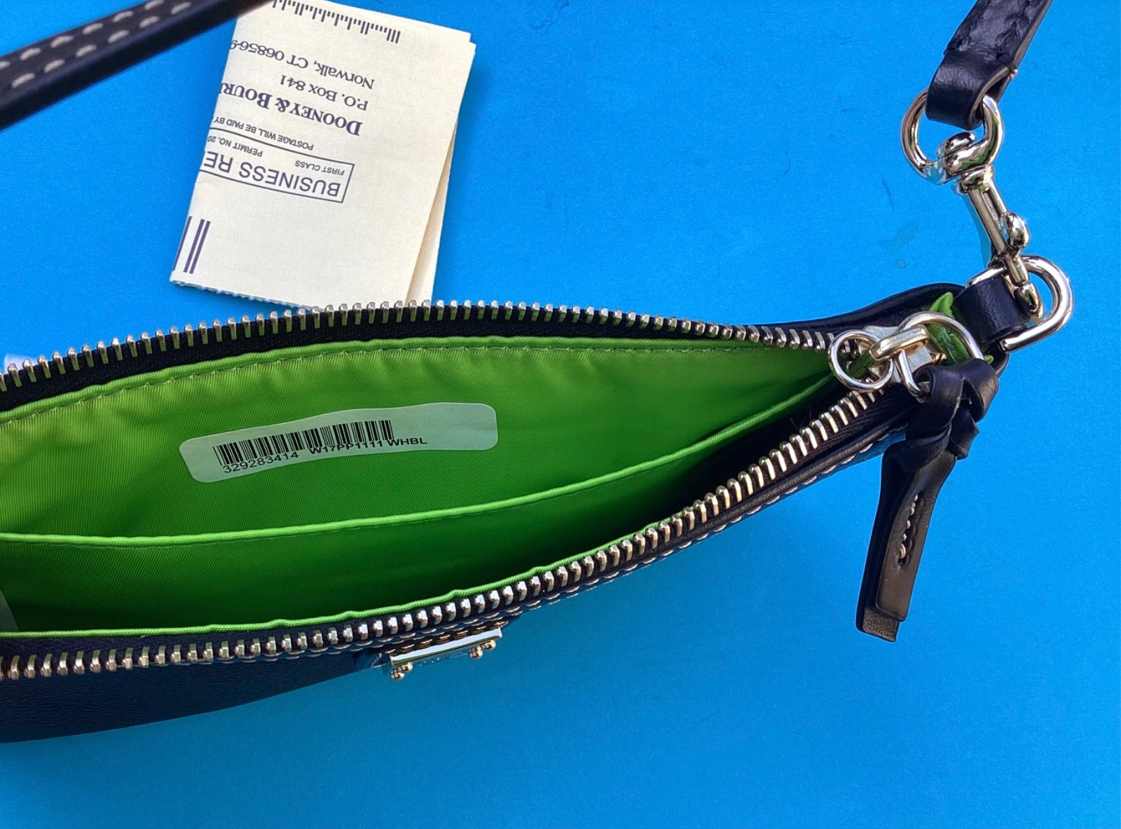 Brand New Dooney & Bourke "Never Grow Up" Disney Peter Pan Wristlet