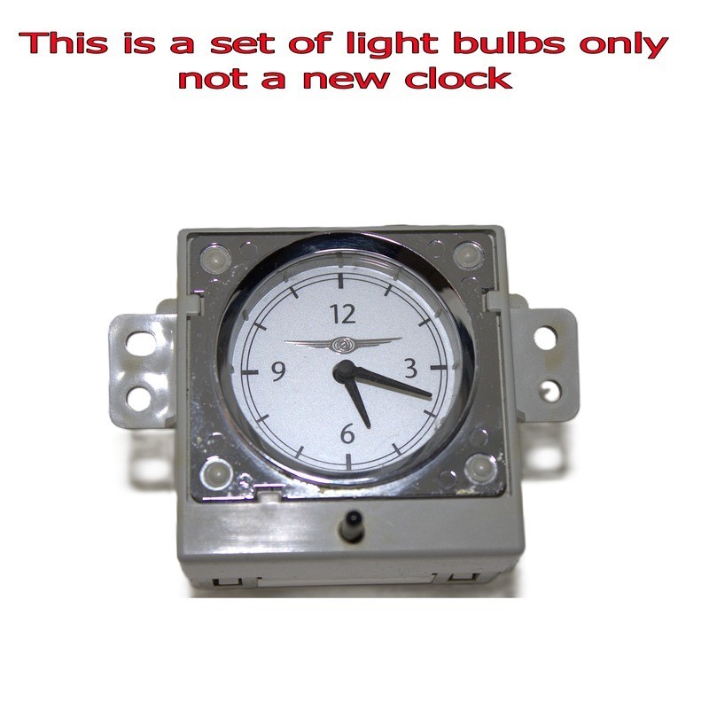 2006-2010 Chrysler Clock replacement light bulbs