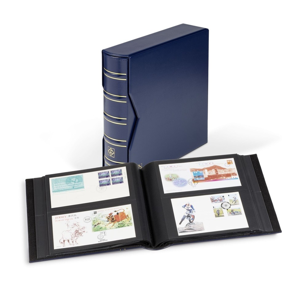 Album for 200 First Day Covers / FDC / Letters /Envelopes / Postcards DARK BLUE