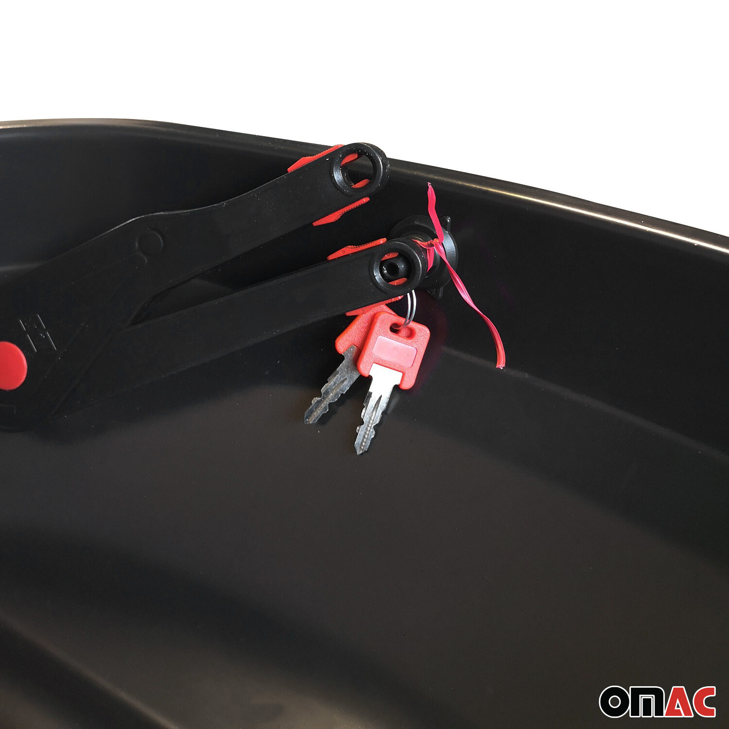 OMAC Car Rooftop Cargo Box Carrier Dual-Side Opening Luggage Storage 7.7 Cubic