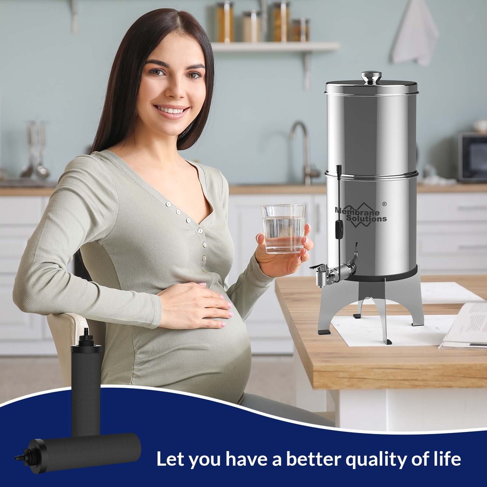 Black Water Filter Replacement for Berkey® Gravity Water Filter System,fit BB9-2