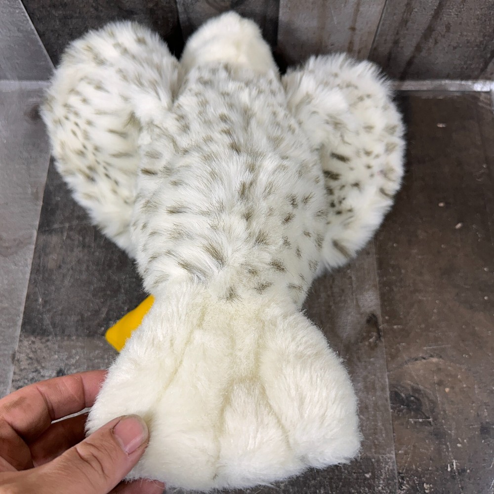 White Spotted Plush Bird - Eagle, Falcon, Owl - Poseable