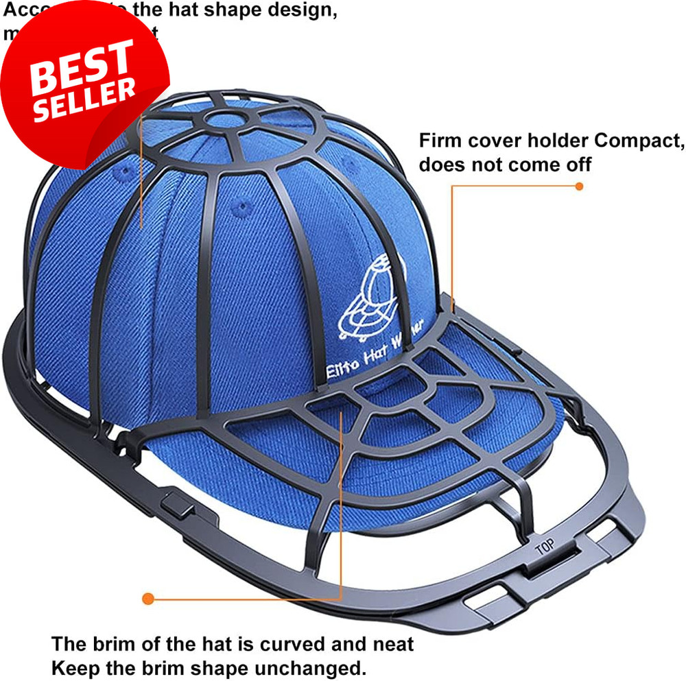 2 Pack Hat Washer Cap Cleaner Frame Rack for Washer Dishwasher