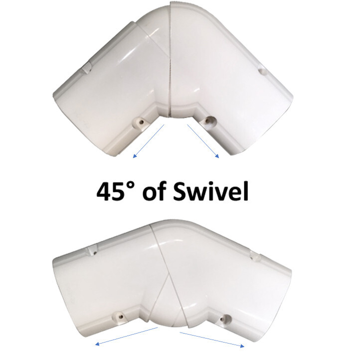 13FT Decorative PVC Slim Line Set Cover Kit for Mini Split Systems