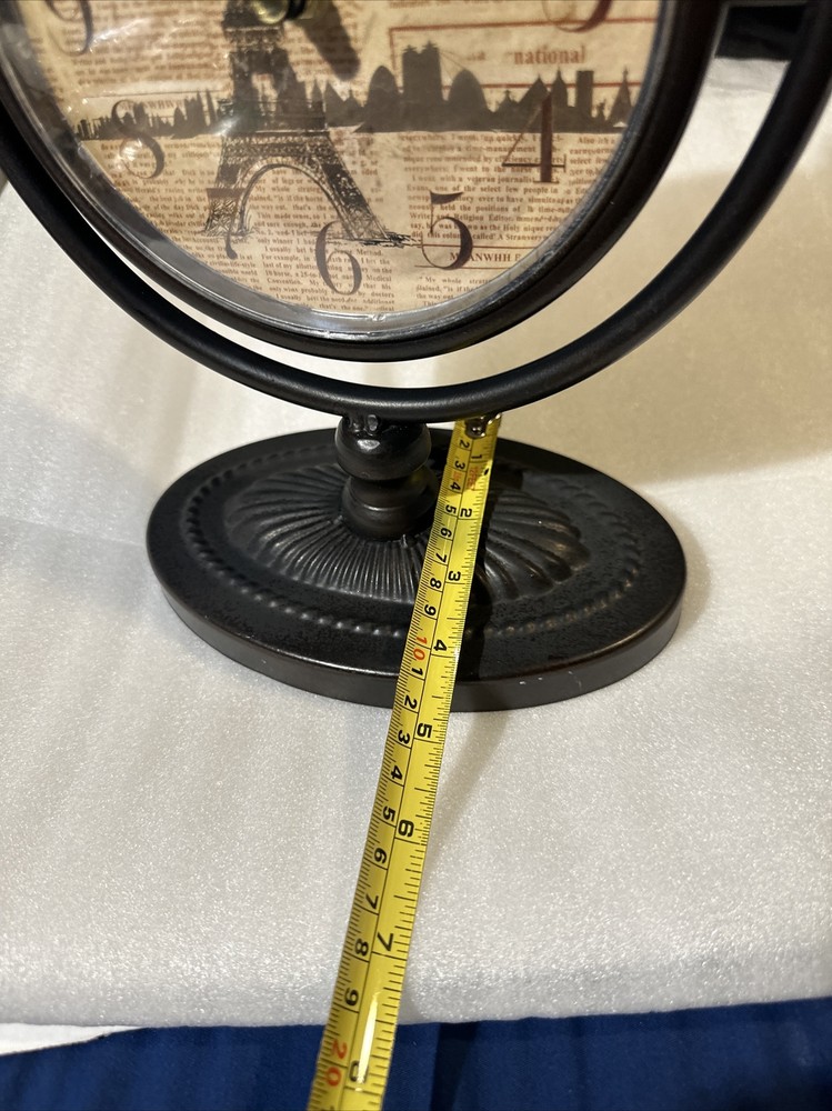 table clock vintage art deco