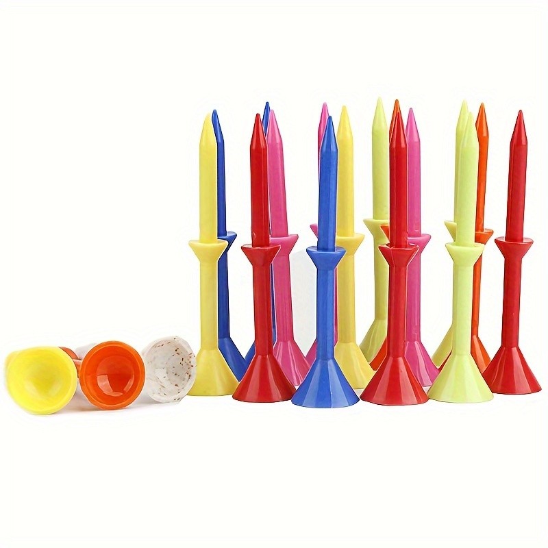 20-Pack Golf Tees with Holder Cup-Shaped Double-Layer Golf TEEs​