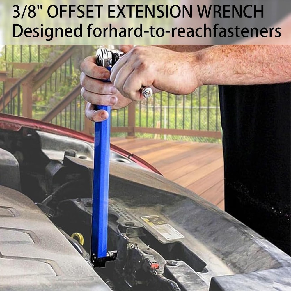 with 4 Extender Adapter 1/4", 3/8", 1/2" Multifunctional Upgraded