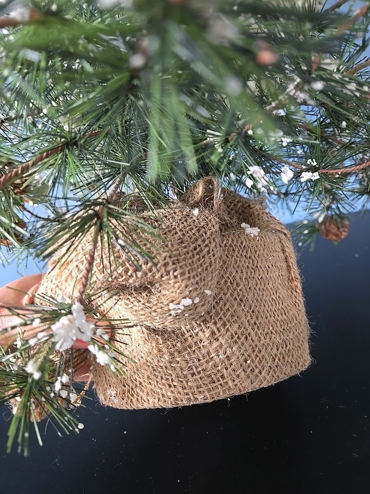 Tabletop Artificial Snowy Pine Christmas Tree 33"