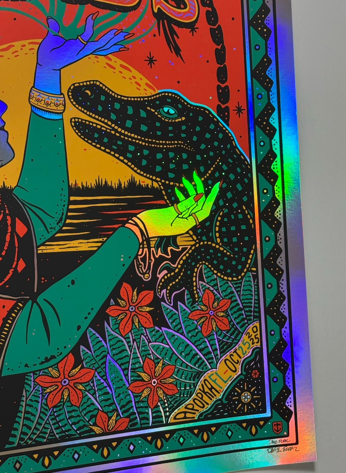 Dirty Heads Poster Apopka Amp FL 2025 Silkscreen #’d X/50 Dave Foral Signed FOIL