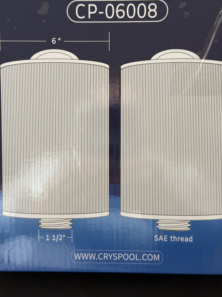 Cryspool Spa & Pool Filter cp-06008 2 Pack