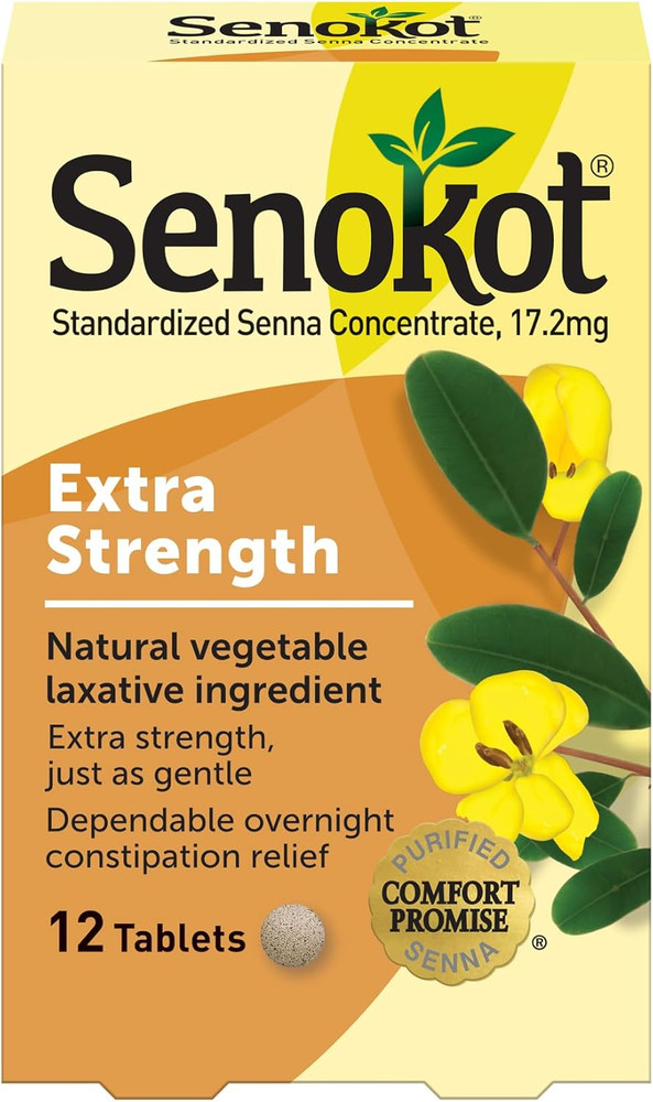 Extra Strength Natural Vegetable Laxative Ingredient Tablets, Senna Concentrate