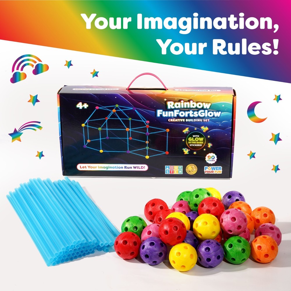 Power Your Fun Rainbow Forts Construction Set