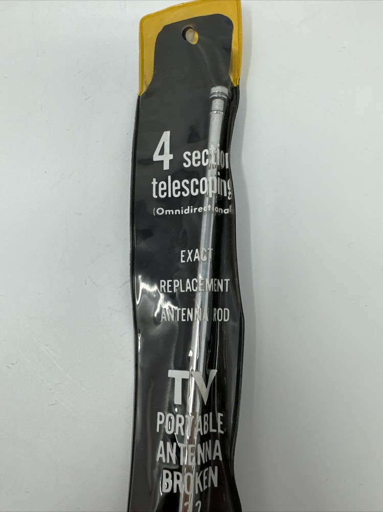 Replacement Antenna Rod Assembly 4 Section Telescoping TV Omnidirectional