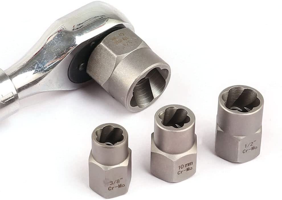 3/8" Drive Impact Bolt Extractor Set Nut Remover Extraction Socket Tools 14pcs