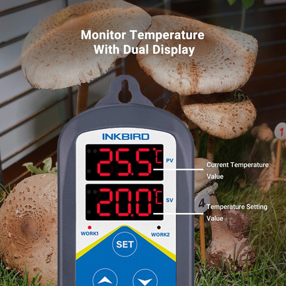 Inkbird 306 Digital Temperature Controller Heater Thermostat Switch Timer 110V