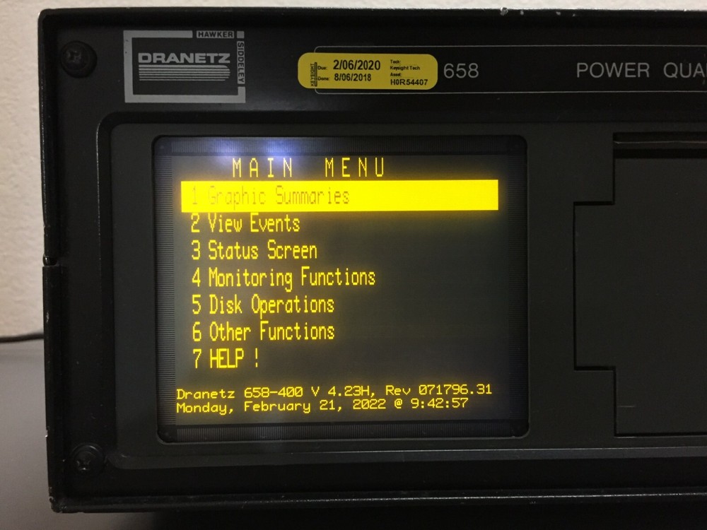 Dranetz 658-400 Power Quality Analyzer