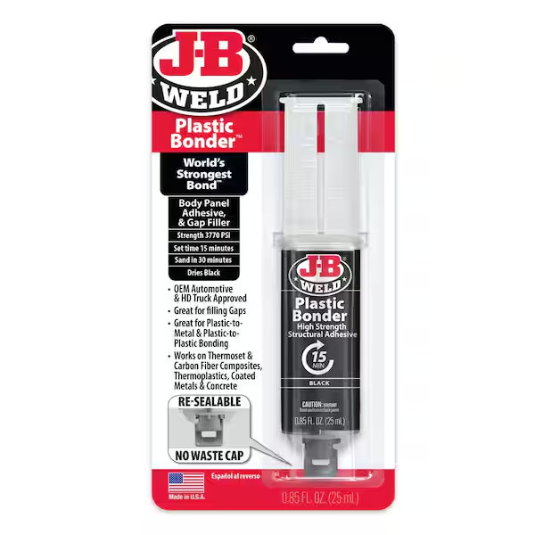 0.85 Oz. Plasticbonder Black Adhesive Epoxy