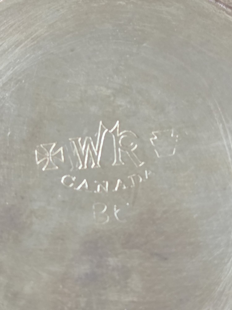 Vintage William Rogers Teapot Scrollwork Silver-plate Handle Lid