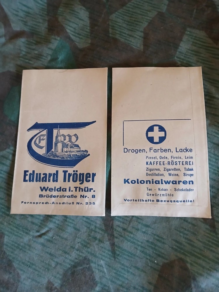 WW2 german reproduction ration components , new , usable ,good