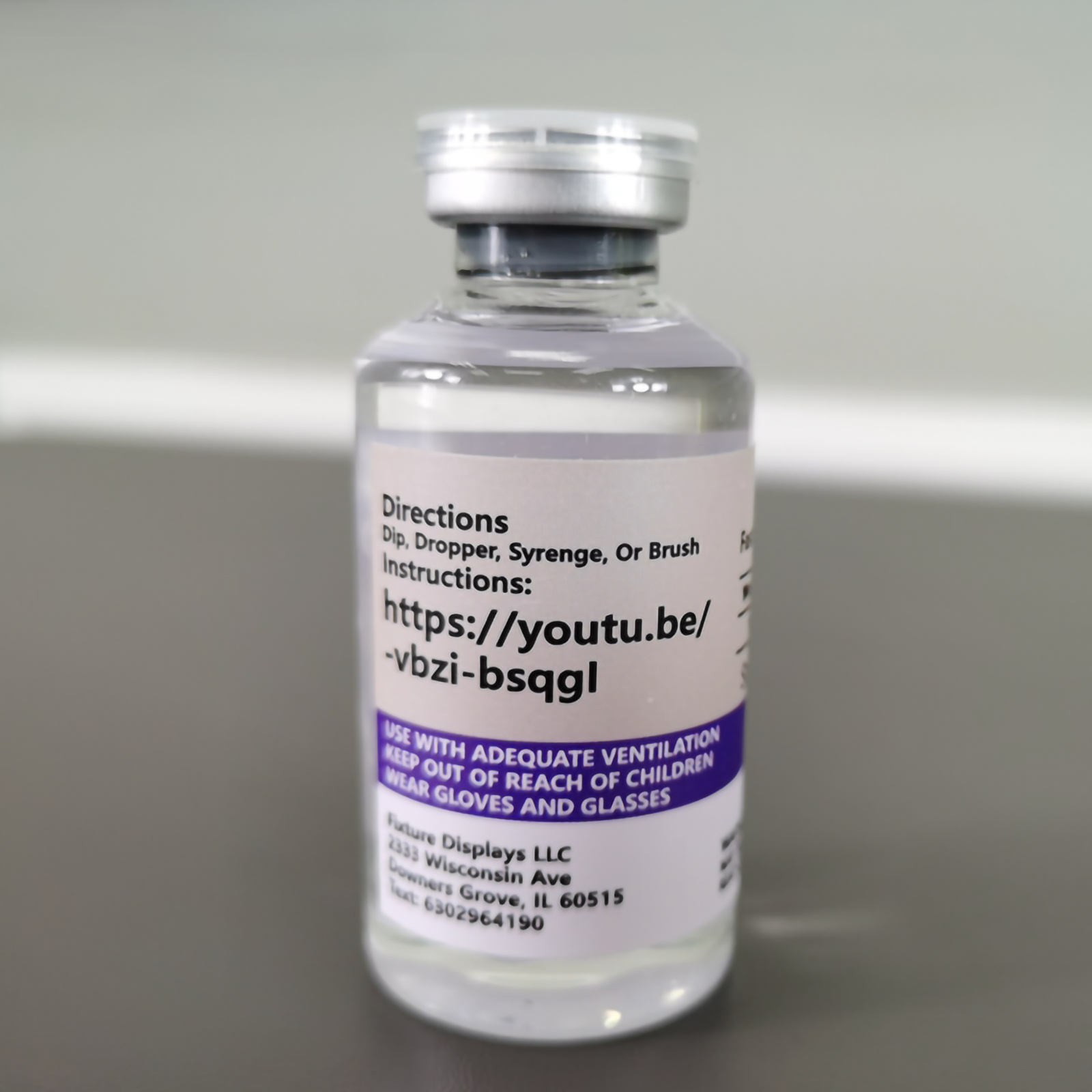 1 Ounce Acrylic Glue Glass Bottle Plexiglass Cement Adhesive DIY Art Craft 11310