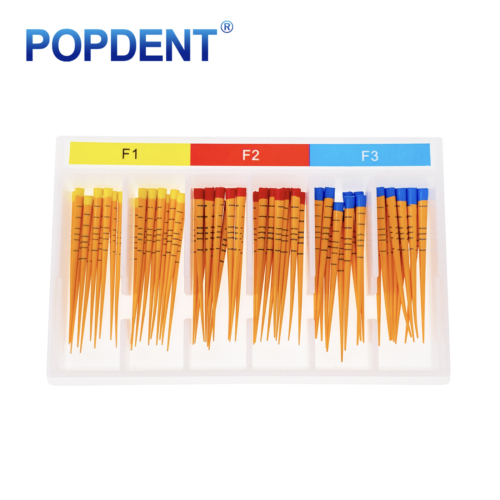 MM Mark Dental Endodontic Gutta Percha Point Taper F1,F2,F3 POPDENT