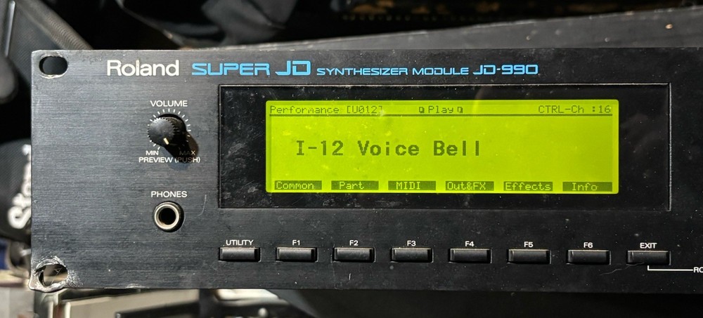 Roland JD-990 Super JD Synth Module Working Japan
