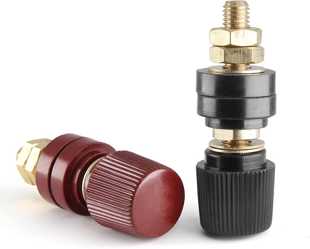 2 Pcs 3/8" Remote Battery Terminal Stud Battery Power Junction Post