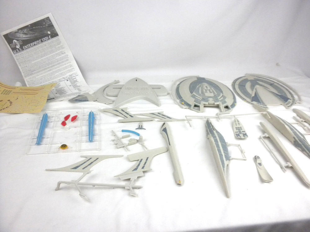 AMT Star Trek First Contact USS Enterprise E  Model Kit # 6326- Started - No Box