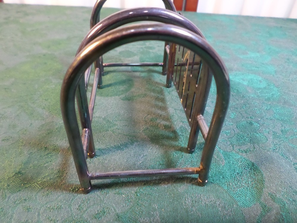 Unique Vintage P M Italian Silverplate Silverware/Cutlery Buffet Holder/Caddy