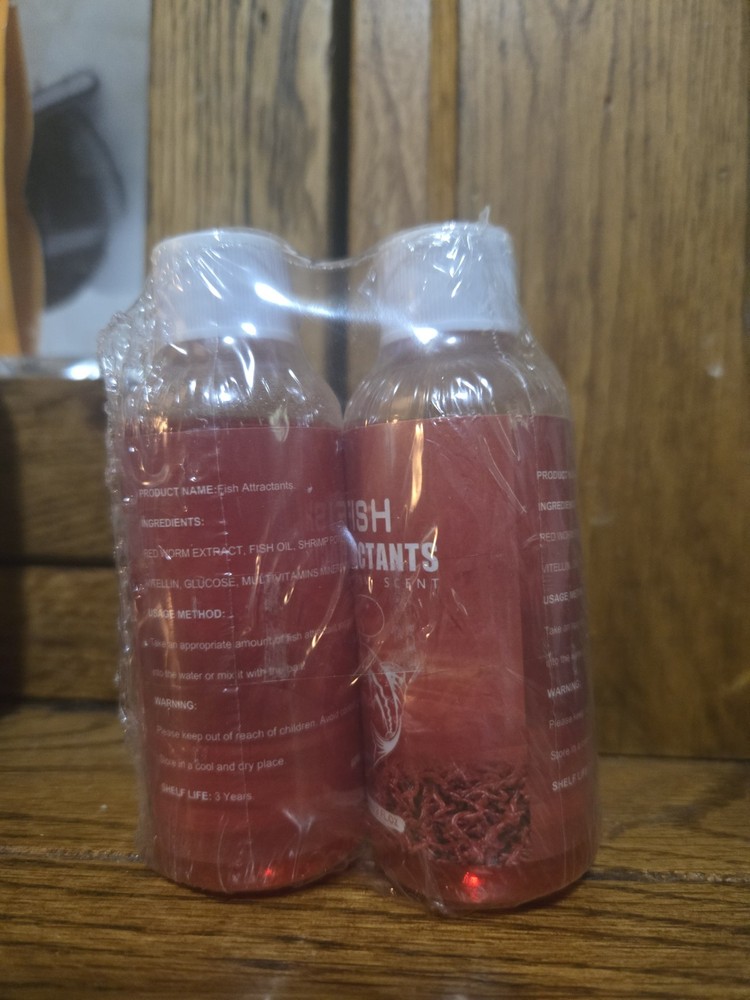 Fish Attractant Red Worm 2 Bottles