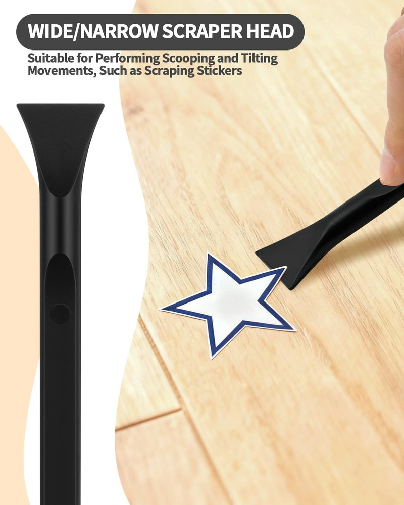12PCS Plastic Scraper Tool Non Scratch Detail Cleaning Crevice Scraper
