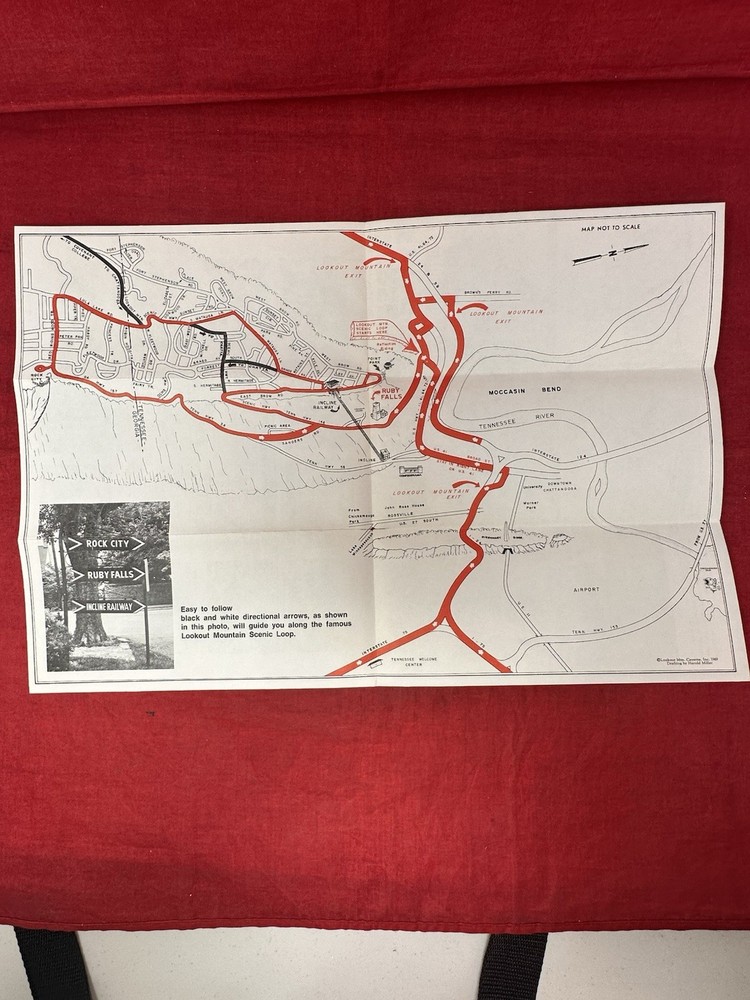VTG Lookout Mountain 1969 Map Tour Guide Bundle