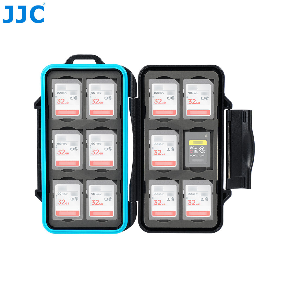 JJC Memory Card Case Box Storage Holder for SD SDHC SDXC CFexpress Type A Cards