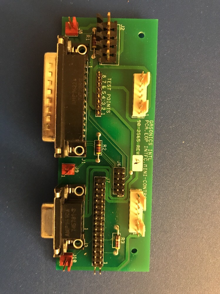 Gasonics INTL PCA ,EOP INTFC, MINI-controller A90-2565 Rev A