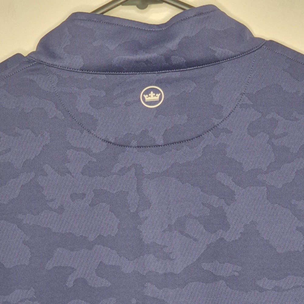 Peter Millar Barstool Golf Jumper Pullover Size Medium Blue 1/4 Zip Long Sleeve