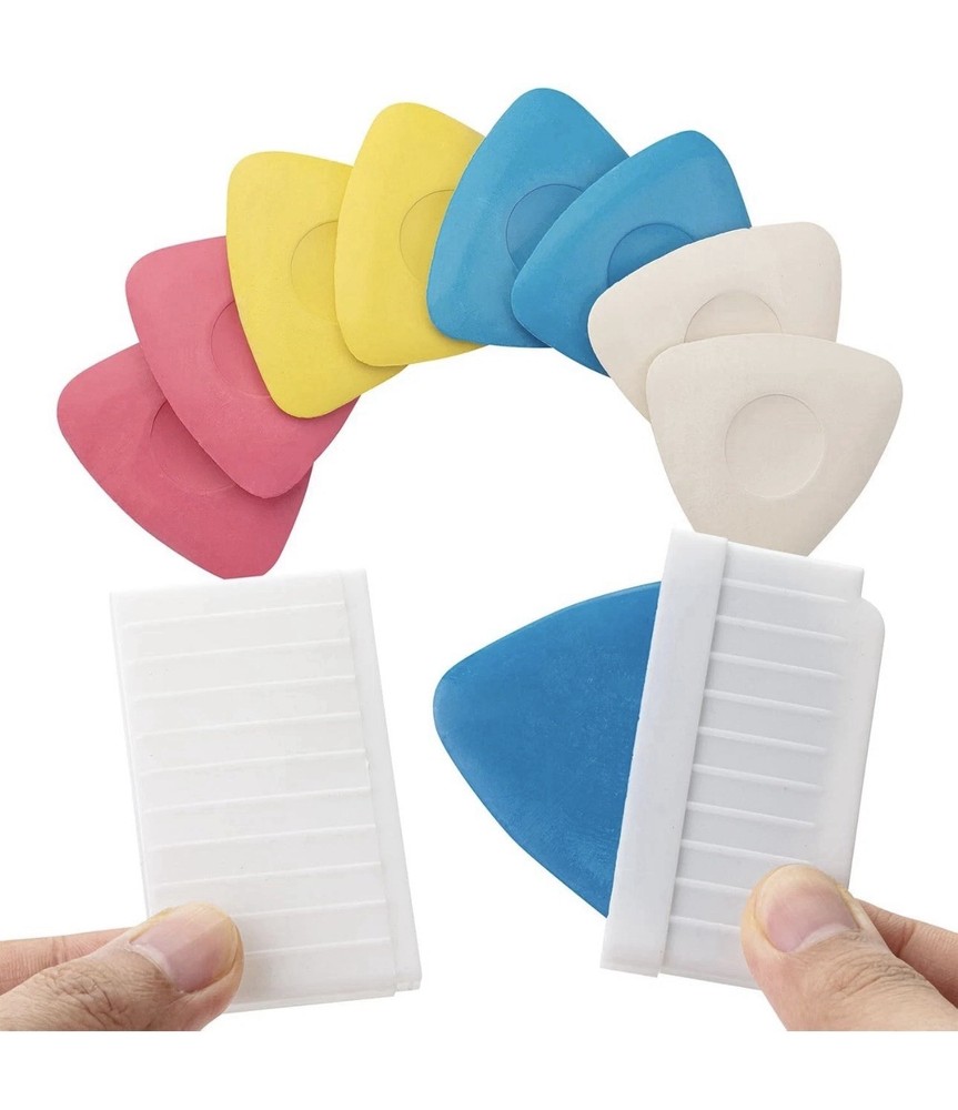 Mr Pen Marking Chalk Set - 10 pieces with Triangular Grip for Added Control