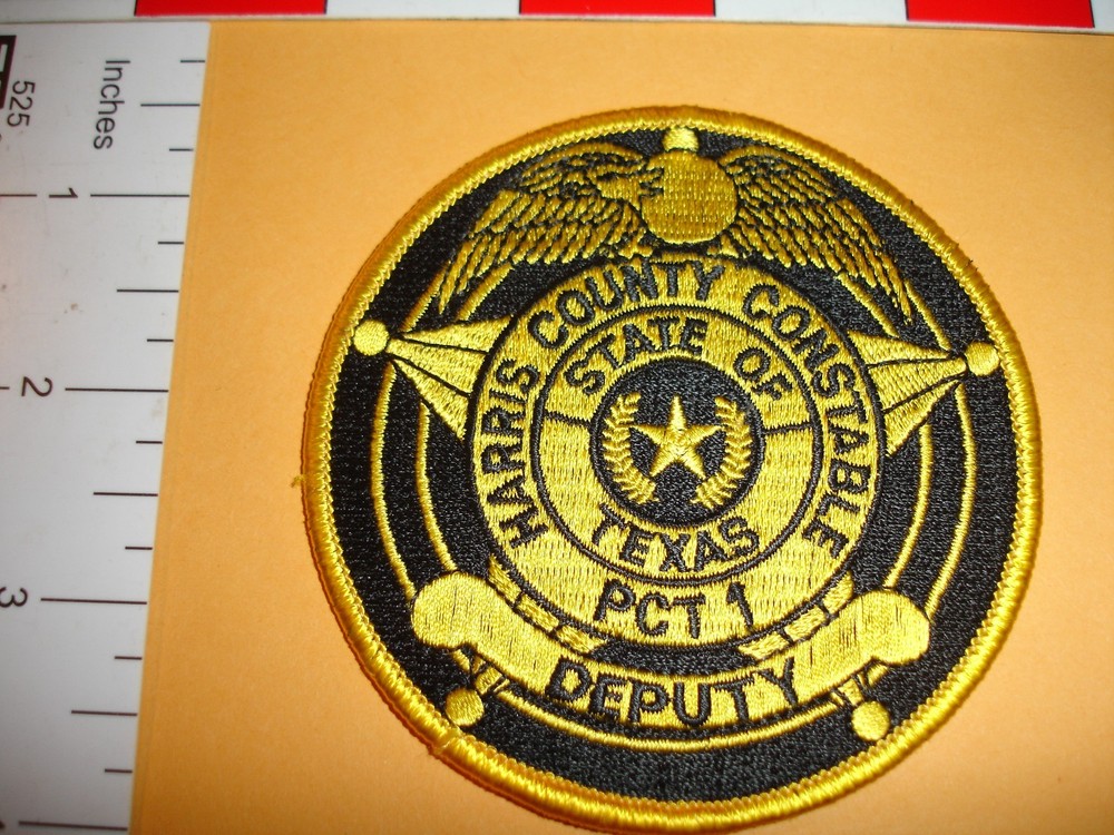 Police Patch Harris county Constable TX Sheriff Deputy