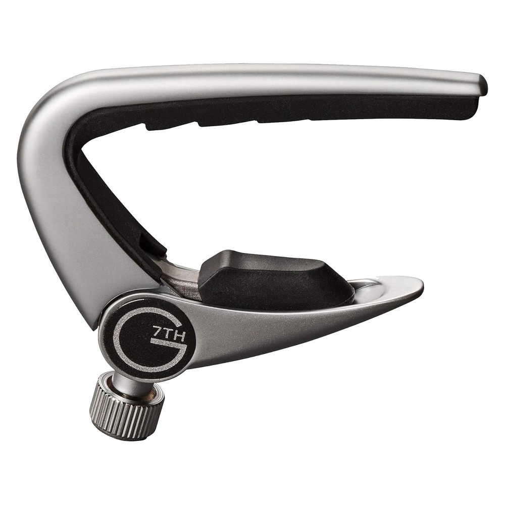 Newport 12 String Silver Guitar Capo - Groundbreaking Compensated String Pad ...