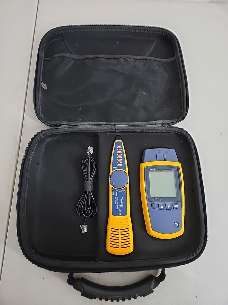 Fluke Networks Microscanner2 Cable Verifier Tester Kit MS2-100 Intellitone Pro 2