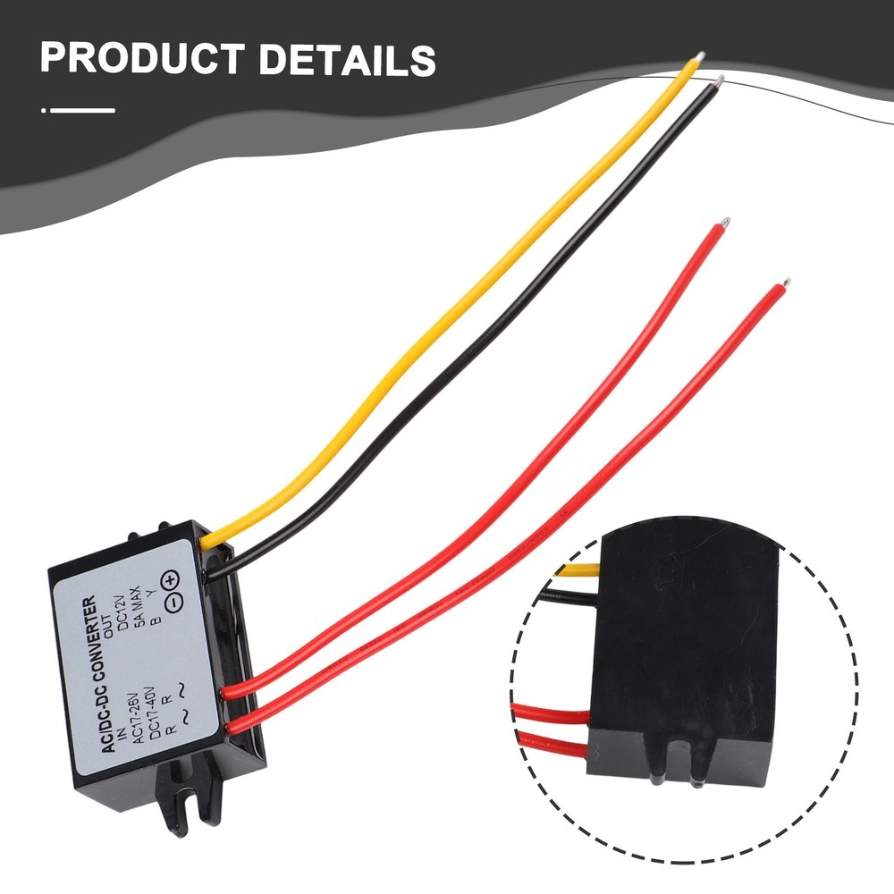 Practical Waterproof ACDC Adapter Designed for Car Audio Systems and LCD TVs