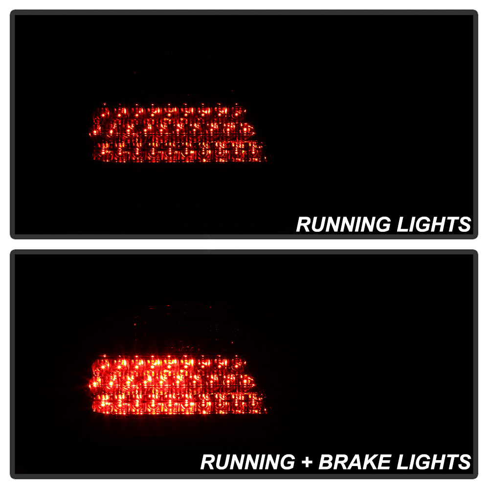 1996-2002 Mercede-Benz W210 E300 E320 E430 E55 Red Clear LED Tail Lights Lamps